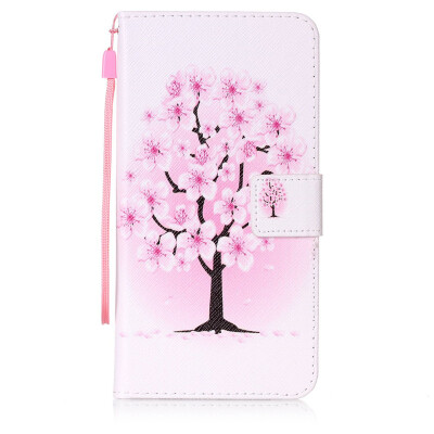 

Peach Blossom Design PU Leather Flip Cover Wallet Card Holder Case for LG V20/H990N