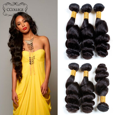 

8A Grade Virgin Unprocessed Human Hair 3 Pcs Lot Peruvian Hair Bundles Deal Cheap CCollege Hair Peruvian Loose Wave Bundle