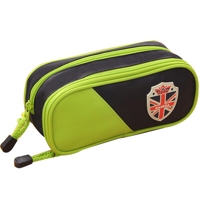 

AMI KAMIDA childrens pencil bag primary school stationery box stationery bag boys&girls simple creative pencil case green stu177