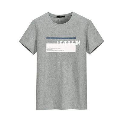

Semir Semir Футболка женская с коротким рукавом футболки Тонкий мисс Хан Пан летом вокруг шеи сострадательным 12216000355 в цветок серый XL