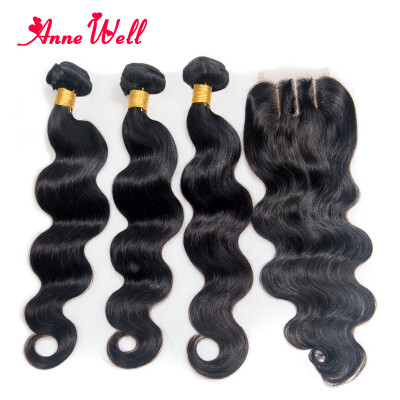 

Brazilian Body Wave With Closure 3 Bundles Brazilian Virgin Hair Body Wave With Closure 7A Grade Unprocessed Human Hair Weave