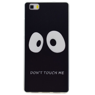 

Do not touch me Pattern Soft Thin TPU Rubber Silicone Gel Case Cover for HUAWEI P8 Lite