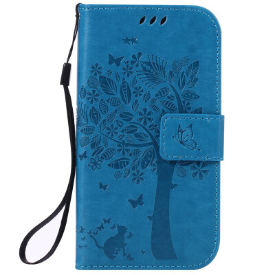 

Blue Tree Design PU Leather Flip Cover Wallet Card Holder Case for SAMSUNG S6EDGE PLUS