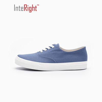 

INTERIGHT Men 's fashionable breathable sports lace-up casual canvas shoes