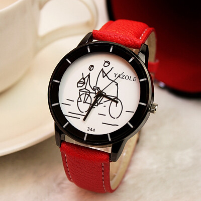 

Watch female watch fashion black and white cartoon belt simple needle buckle student fashion table YZL0540TH-2