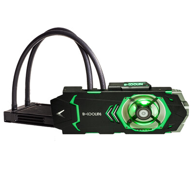 

ID-COOLING ICEKIMO 360VGA-G видеокарта с радиатором с водяным охлаждением 300-битная черно-зеленая версия вентилятора без вентилятора
