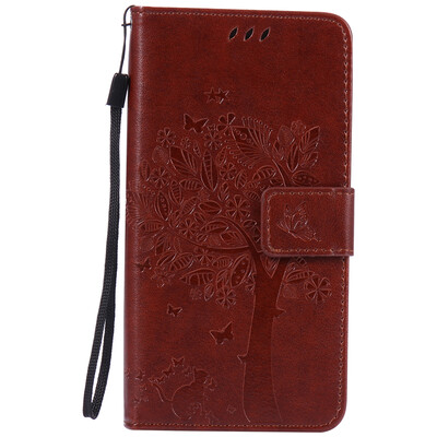 

Brown Tree Design Кожа PU флип крышки Кошелек Карты Держатель чехол для HUAWEI P9