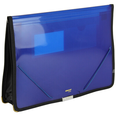 

Jindeli SA602 A4 transparent storage space package briefcase blue