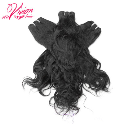 

8A Peruvian Virgin Hair Natural Curly Weaves 3 Pcs/Lot,Wavy Human Hair Weave100% Virgin Peruvian Hair Bundles Curly Hair