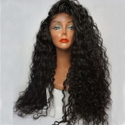 

130 Density Kinky Curly Glueless Lace Front Human Hair Wigs With Baby Hair Brazilian Kinky Curly lace front wigs