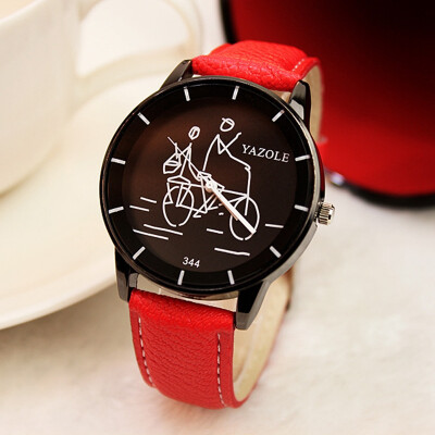 

Watch female watch fashion black and white cartoon belt simple needle buckle student fashion table YZL0540TH-2