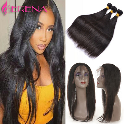 

Pre Plucked 360 Lace Frontal Closure 7A Lace Frontals With Baby Hair Natural Hairline Brazilian Straight 360 Lace Virgin Hair