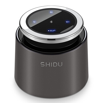 

10 degrees (ShiDu) SD-T2 Bluetooth speaker Zinc alloy wireless hands-free phone Bluetooth audio small speakers Subwoofer portable card Mini small sound Small steel gun color