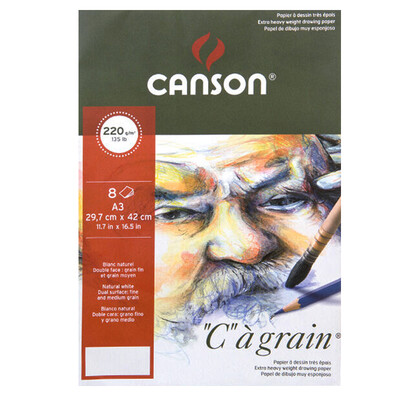 

CANSON C à Grain Painting Art Paper Bag Watercolor Paper Storage Paper Bag 220g A3 297X420mm 8pcs bag