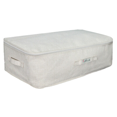 

Jingdong supermarket wild wild kapok linen storage box large cover 42L