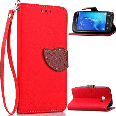 

Red Design PU Leather Flip Cover Wallet Card Holder Case for Samsung Galaxy J1 Mini