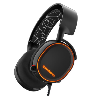 

Раса Ядро (SteelSeries) ARCTIS Ice 5 DTS7.1 объемный звук, полноцветные RGB световые эффекты профессионального Направленный микрофон профессиональный игровой гарнитуры игровой гарнитуры черный