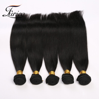 

Furice Black Virgin Brazilian Hair Weft hair Extensions 100% Human Hair Bundles 24 26 28 inch 3 pc/lot With 20 inch Lace Closu