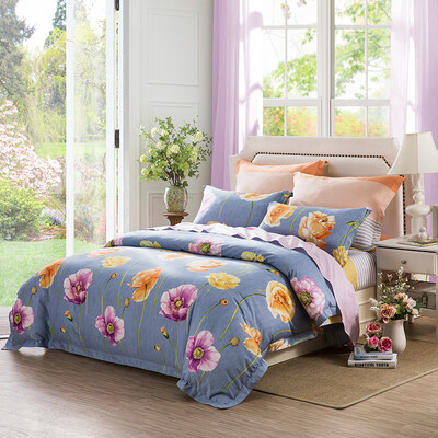 

LUOLAI LOLI Home Textiles 224 Khaki Cotton Four-piece Cotton Bedding Bed Linen Cover Bed Cover Cover WED5055 Happy Ode 200 230