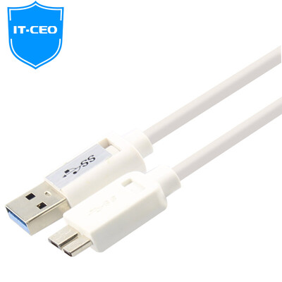 

тип IT-директор V08N3-C Micro B адаптированный данные подключения USB3.0 жесткого диска коробка / база / Samsung Note3 / S5 белый телефон 1 м