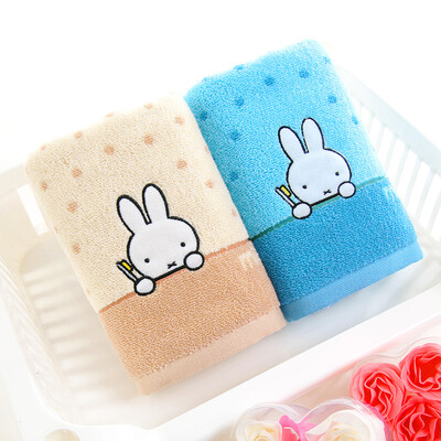 

King of the home textiles Miffy genuine MF1029H cotton towel green brown 2 loaded