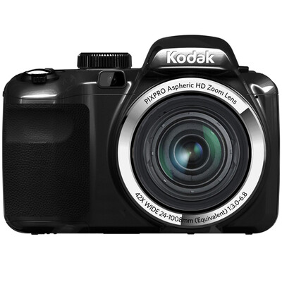 

Kodak AZ422 telephoto digital camera black (2016 million pixel CCD sensor 3-inch screen 42x optical zoom 24mm wide-angle high-definition camera