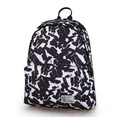 

Fly zebra FLYZEBRA shoulder bag men&women tide travel bag computer package fashion trend travel backpack college student bag FBB0014-16 black&white love