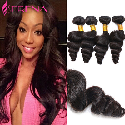

7A Peruvian Loose Wave Virgin Hair 4 Bundles Peruvian Virgin Hair Loose Wave Peruvian Curly Weave Cheap Human Hair Weave Bundles