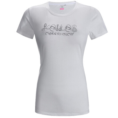 

Kailas (Kailas) cotton round neck short sleeve T-shirt Slim movement sweat breathable stretch quick-drying culture section female models white S KG720462