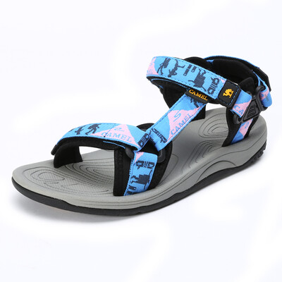 

Camel (CAMEL) outdoor couple models beach shoes men and women anti-skid magic sticks comfortable sandals female A72162609 red 39