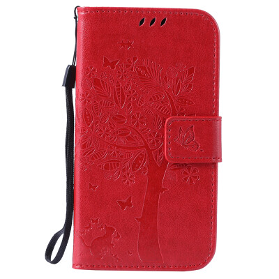 

Red Tree Design PU Leather Flip Cover Wallet Card Holder Case for SAMSUNG J2