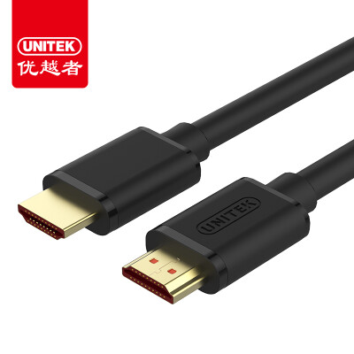 

(UNITEK) Y-C138P hdmi line версия 2.0 4k / 3D экран преобразования изображения высокой четкости 2 метра, а затем проекционный телевизионный кабель для передачи данных для домашнего улучшения инженерная проводка черный