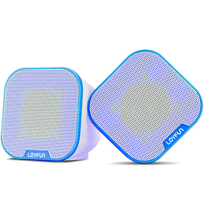 

LOYFUN LV-210 Wireless Bluetooth Speaker Audio Card Subwoofer (Black Blue)