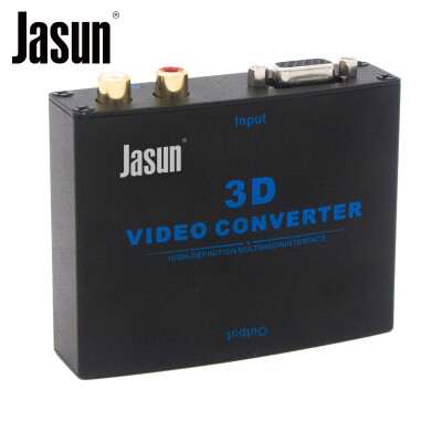 

JASUN VGA to HDMI High Definition Converter Прохладный черный металлический корпус с поддержкой передачи аудио Поддержка конвертера VGA 1080P / 3D / HDCP JS-060