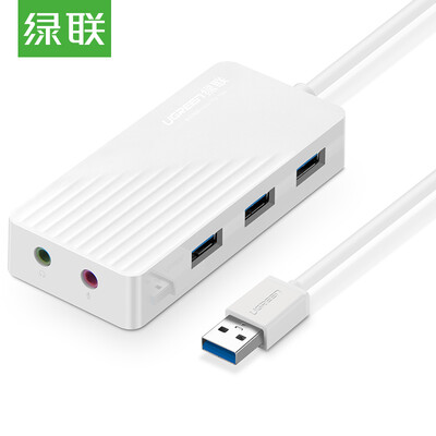 

Green UGREEN USB Splitter 30 External Independent Sound Card Free Drive HUB Hub Notebook Connection Headset Microphone 35mm Audio Converter 1 Meter White 30419