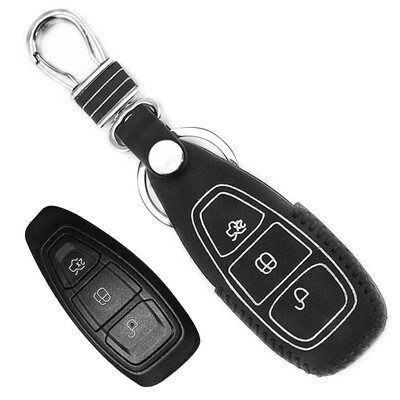 

Huashi Toyota Highlander key bag hand sewing smart two-button black special steam key set keychain