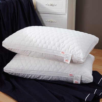 

Antarctic home textile cotton fabric pillow feather velvet pillow hotel pillow Shu core washable high elastic pillow pair 2