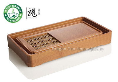 

Ручной работы из бамбука Китай Gongfu чай сервировки лоток ручной Woven 30x18cm Настольная