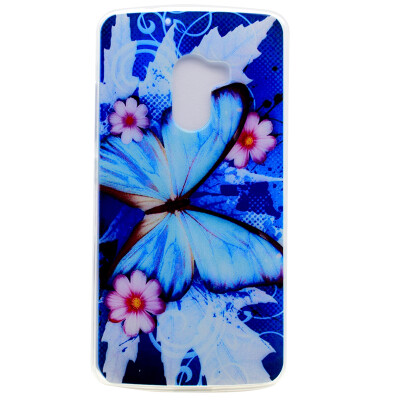 

Blue butterfly Pattern Soft Thin TPU Rubber Silicone Gel Case Cover for Lenovo Vibe K4 NoteA7010