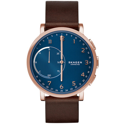 

Sggen (skagen) коричневый кожаный ремешок умные часы смотреть часы спортивные часы моды смотреть SKT1103