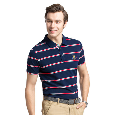 

Camel (CAMEL) мужская мода лацкане полоса POLO бизнес случайные с короткими рукавами футболка X7B265203 красный L