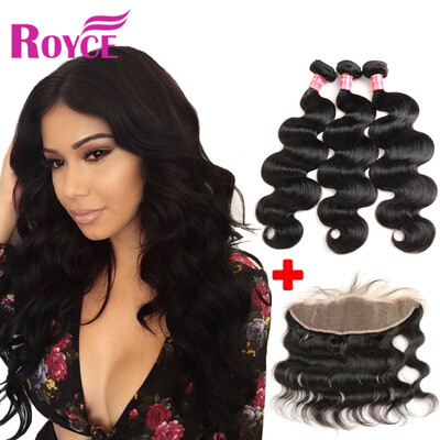 

Peruvian Virgin Hair Body Wave 3PCS with Ear To Ear Lace Frontal Cheap Human Hair 134Frontal Closure with Bundles Weave Extension