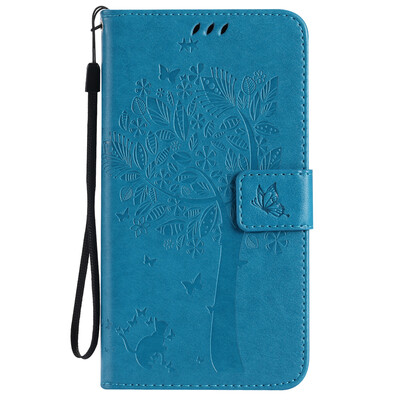 

Blue Tree Design PU Leather Flip Cover Wallet Card Holder Case for SAMSUNG J710