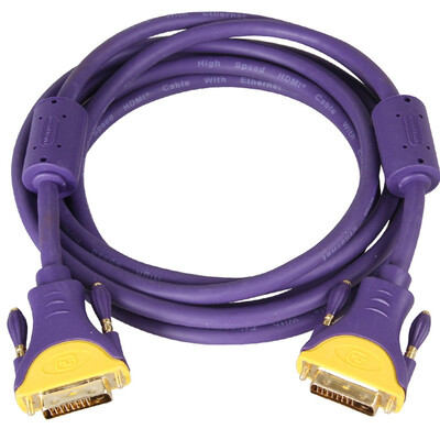 

Акихабара (CHOSEAL) QS5202T5 DVI (24 + 1) Интерфейс ПК телевизионных проекторов гальванических терминалов, посвященный Dual DVI HD видео кабеля 5 м