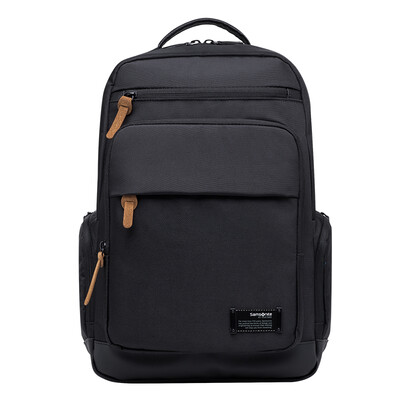 

New beauty Samsonite new male backpack 14 inch fashion splash water shoulder bag large capacity backpack 63S * 09004 black