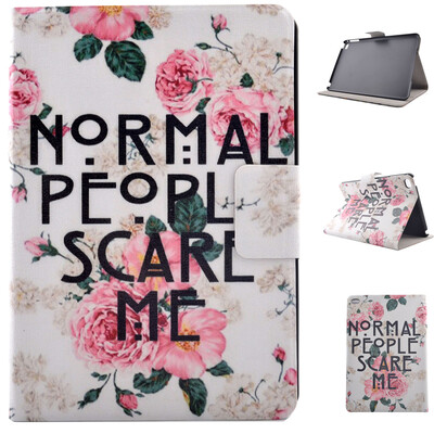 

Rose Flower Style Classic Flip Cover with Stand Function and Credit Card Slot for iPad Mini 4