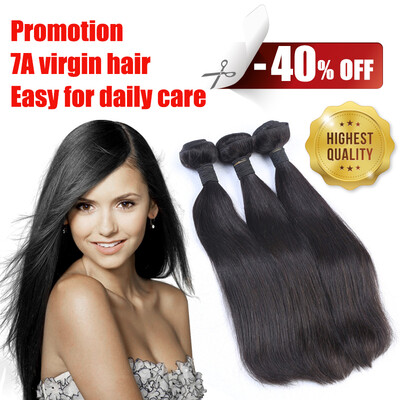 

7A Unprocessed Brazilian Straight Weaves 3pcs Weave Bundles Hair Extensions Brazilian Virgin Hair Silky Straight Human Hair Weaves