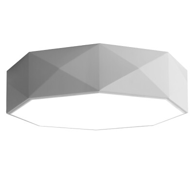 

【Jingdong Supermarket】 Jinyu LED Ceiling Light Creative Bedroom Lamps Terrace Lighting Multilateral Geometry Series 51CM Diameter Positive White 28W