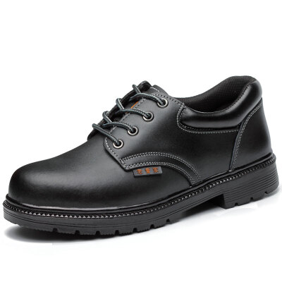 

Old steward LAOGUANJIA LG-005 labor insurance shoes male anti-smashing anti-skid work shoes black 43 yards