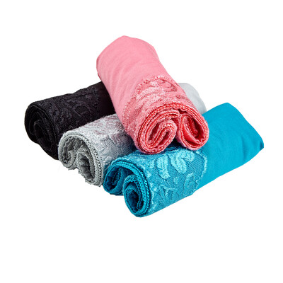 

[Jingdong supermarket] Qu Mu (QuMu) ladies underwear sexy lace buttocks breathless skin-friendly briefs pants female N7356 three loaded random color